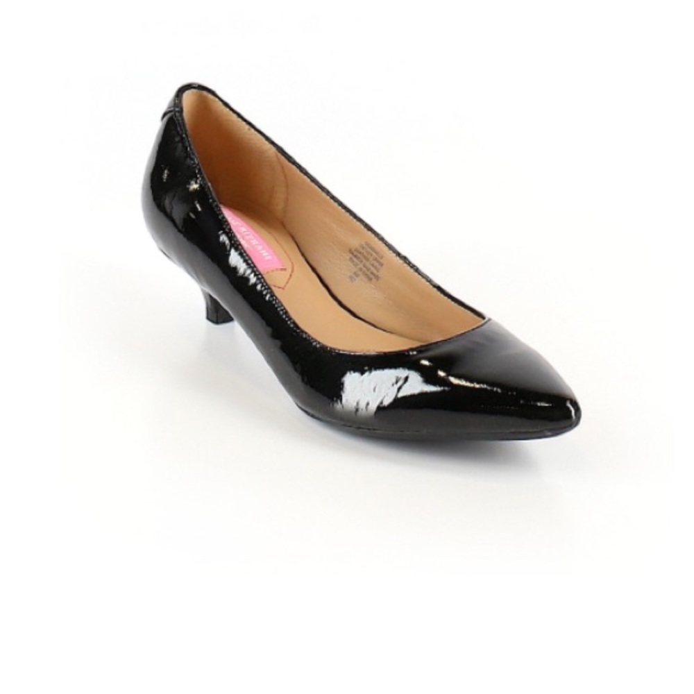 Isaac Mizrahi Kitten Heel Pumps | Black | Leather